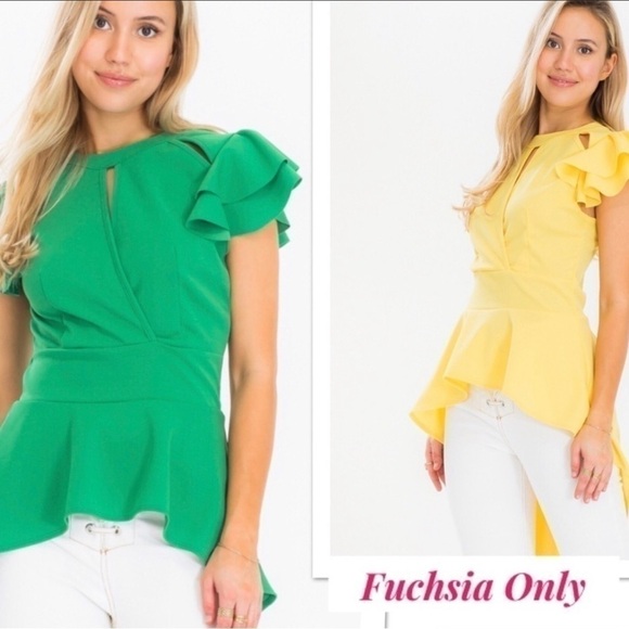 Hot Pink! Hot Pink High Low Top - Picture 3 of 3